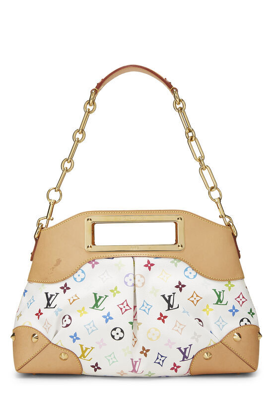 TAKASHI MURAKAMI X LOUIS VUITTON WHITE MONOGRAM MULTICOLORE JUDY MM